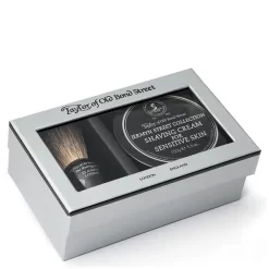 Taylor Of Old Bond Street Jermyn Street Pure Badger Brush And Shaving Cream Bowl Set