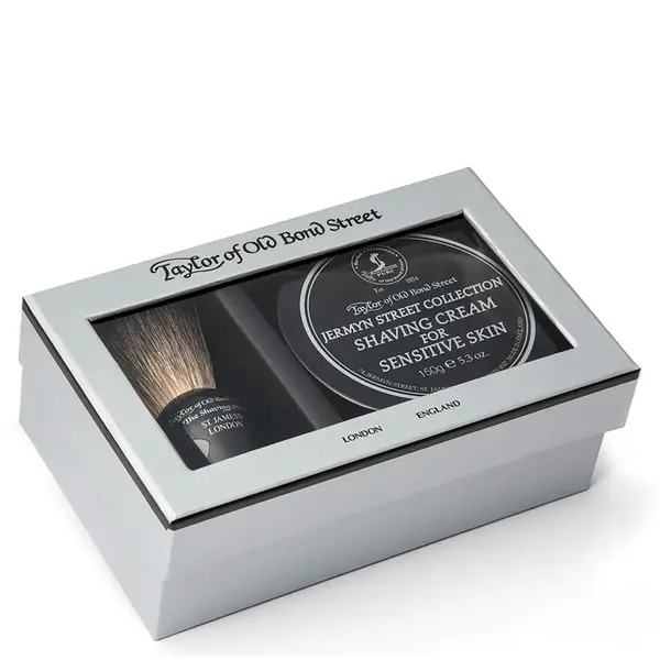 Taylor Of Old Bond Street Jermyn Street Pure Badger Brush And Shaving Cream Bowl Set 3 Taylor Of Old Bond Street Jermyn Street Pure Badger Brush And Shaving Cream Bowl Set