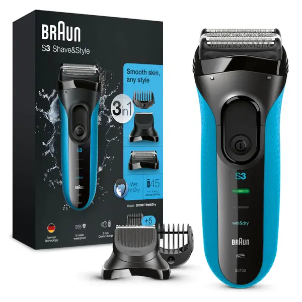 Braun Electric Shaver Series 3 3010BT 3 Braun Electric Shaver Series 3 3010BT