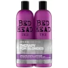 TIGI Bed Head Dumb Blonde Repair Shampoo And Reconstructor For Coloured Hair 2 X 750ml 2 TIGI Bed Head Dumb Blonde Repair Shampoo And Reconstructor For Coloured Hair 2 X 750ml -No Hair care products shop, no kiss. 11686907 2054925733937869