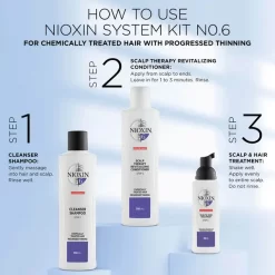 NIOXIN 3-Part System 6 Cleanser Shampoo For Chemically Treated Hair With Progressed Thinning 1000ml -No Hair care products shop, no kiss. 11834765 1274835532247500