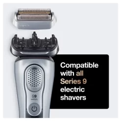 Braun Series 9 92S Electric Shaver Head Replacement, Silver -No Hair care products shop, no kiss. 12519359 3714794802776729
