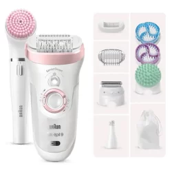 Braun Silk-épil 9 9-985 Beauty Set, White/Rose Gold