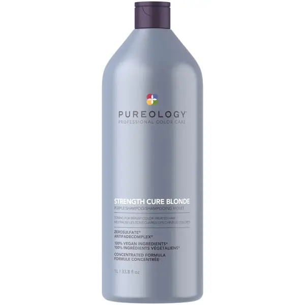 Pureology Strength Cure Blonde Shampoo 1000ml 3 Pureology Strength Cure Blonde Shampoo 1000ml