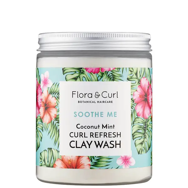 Flora & Curl Coconut Mint Curl Refresh Clay Wash 260g 3 Flora & Curl Coconut Mint Curl Refresh Clay Wash 260g