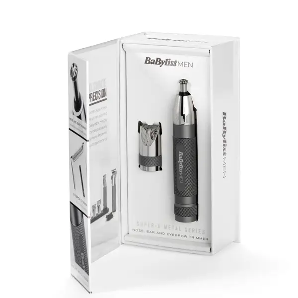 BaByliss For Men Super-X Metal Series High Performance Diamond Precision Nose & Brow Trimmer 8 BaByliss For Men Super-X Metal Series High Performance Diamond Precision Nose & Brow Trimmer - Image 6