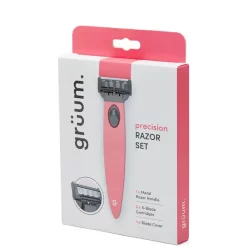Grüum Precision Razor Set - Rose Pink