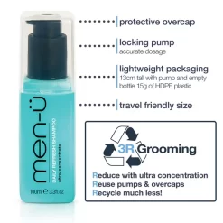 Men-ü Daily Refresh Shampoo Refill Kit 2 X 100ml -No Hair care products shop, no kiss. 12939716 9404938158592795