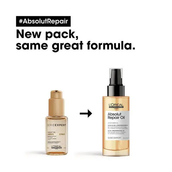 L’Oréal Professionnel Serie Expert Absolut Repair 10 In 1 Leave In Oil For Dry And Damaged Hair 90ml 4 L’Oréal Professionnel Serie Expert Absolut Repair 10 In 1 Leave In Oil For Dry And Damaged Hair 90ml - Image 2