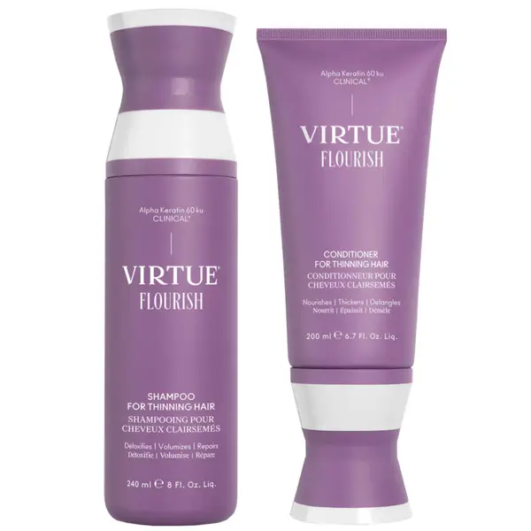 VIRTUE Flourish Shampoo And Conditioner For Thinning Hair Bundle 3 VIRTUE Flourish Shampoo And Conditioner For Thinning Hair Bundle