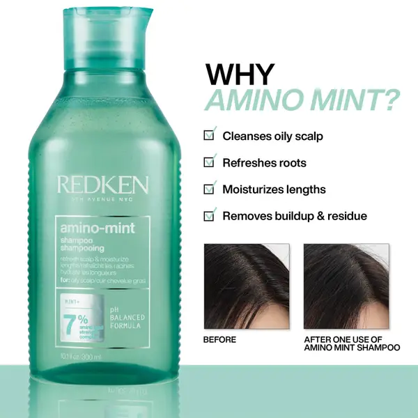 Redken Retail Amino-Mint Scalp Shampoo 300ml 6 Redken Retail Amino-Mint Scalp Shampoo 300ml - Image 4