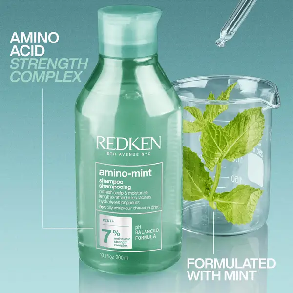 Redken Retail Amino-Mint Scalp Shampoo 300ml 4 Redken Retail Amino-Mint Scalp Shampoo 300ml - Image 2